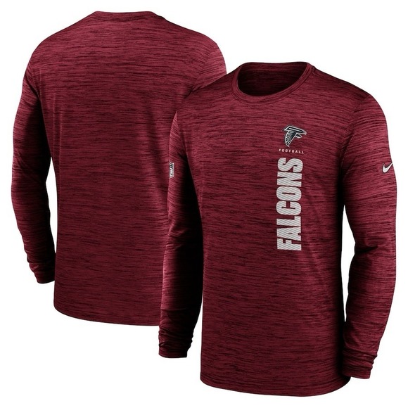 Atlanta Falcons Nike Dri-Fit Performance Long Sleeve Shirt Red Size Medium NWT - Picture 1 of 3